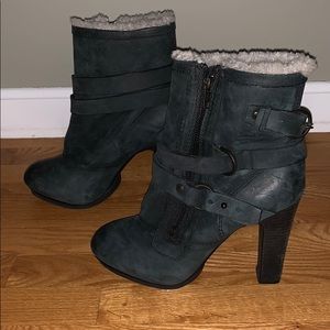 All Saints black leather boot